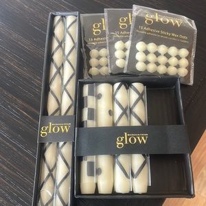 Mackenzie child candles and adhesive, sticky dots